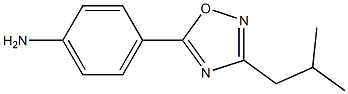 4-[3-(2-methylpropyl)-1,2,4-oxadiazol-5-yl]aniline Structure