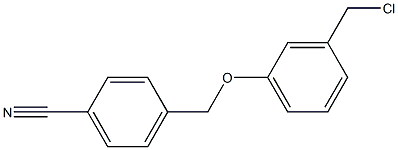 4-[3-(chloromethyl)phenoxymethyl]benzonitrile Struktur