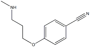 4-[3-(methylamino)propoxy]benzonitrile Structure