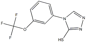 4-[3-(trifluoromethoxy)phenyl]-4H-1,2,4-triazole-3-thiol,,结构式
