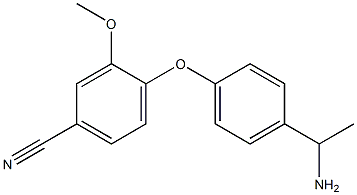 4-[4-(1-aminoethyl)phenoxy]-3-methoxybenzonitrile,,结构式