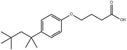 4-[4-(2,4,4-trimethylpentan-2-yl)phenoxy]butanoic acid,909409-17-2,结构式