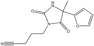 4-[4-(2-furyl)-4-methyl-2,5-dioxoimidazolidin-1-yl]butanenitrile