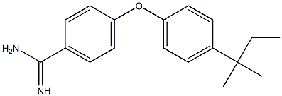 4-[4-(2-methylbutan-2-yl)phenoxy]benzene-1-carboximidamide|