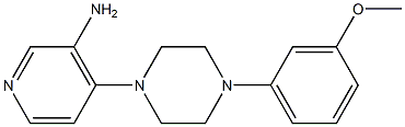 4-[4-(3-methoxyphenyl)piperazin-1-yl]pyridin-3-amine,,结构式