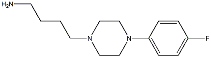 4-[4-(4-fluorophenyl)piperazin-1-yl]butan-1-amine,,结构式