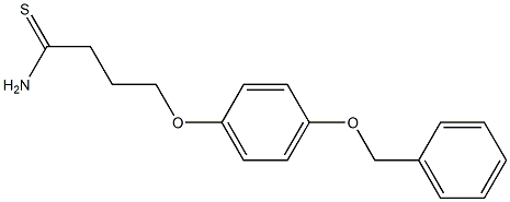 4-[4-(benzyloxy)phenoxy]butanethioamide Structure