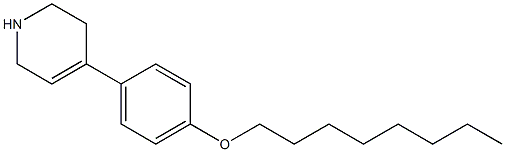 4-[4-(octyloxy)phenyl]-1,2,3,6-tetrahydropyridine Structure