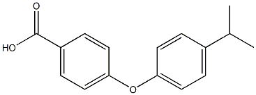 4-(4-イソプロピルフェノキシ)安息香酸 化学構造式