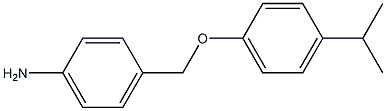 4-[4-(propan-2-yl)phenoxymethyl]aniline 结构式
