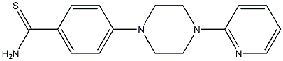 4-[4-(pyridin-2-yl)piperazin-1-yl]benzene-1-carbothioamide,,结构式