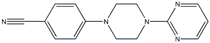 4-[4-(pyrimidin-2-yl)piperazin-1-yl]benzonitrile Struktur