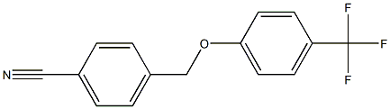 4-[4-(trifluoromethyl)phenoxymethyl]benzonitrile 结构式