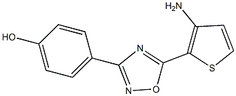  4-[5-(3-aminothiophen-2-yl)-1,2,4-oxadiazol-3-yl]phenol