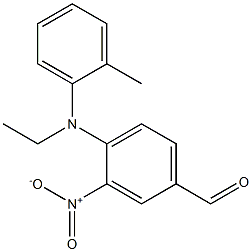 4-[ethyl(2-methylphenyl)amino]-3-nitrobenzaldehyde,,结构式