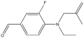 4-[ethyl(2-methylprop-2-en-1-yl)amino]-3-fluorobenzaldehyde Structure