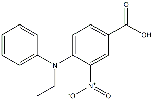 4-[ethyl(phenyl)amino]-3-nitrobenzoic acid 化学構造式