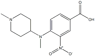 4-[methyl(1-methylpiperidin-4-yl)amino]-3-nitrobenzoic acid|