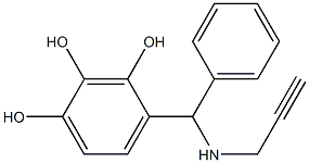 4-[phenyl(prop-2-yn-1-ylamino)methyl]benzene-1,2,3-triol|