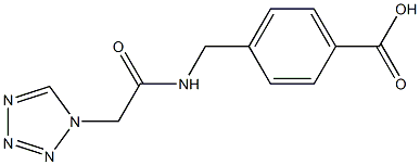 4-{[(1H-tetrazol-1-ylacetyl)amino]methyl}benzoic acid Structure