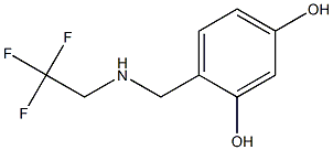 4-{[(2,2,2-trifluoroethyl)amino]methyl}benzene-1,3-diol,,结构式