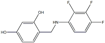 4-{[(2,3,4-trifluorophenyl)amino]methyl}benzene-1,3-diol