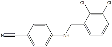 4-{[(2,3-dichlorophenyl)methyl]amino}benzonitrile 化学構造式