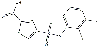 4-{[(2,3-dimethylphenyl)amino]sulfonyl}-1H-pyrrole-2-carboxylic acid Structure