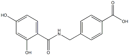  4-{[(2,4-dihydroxyphenyl)formamido]methyl}benzoic acid