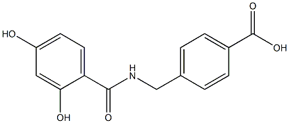 4-{[(2,4-dihydroxyphenyl)formamido]methyl}benzoic acid