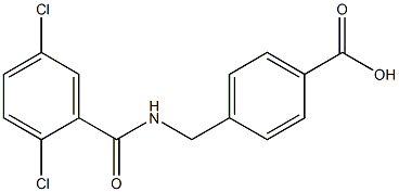 4-{[(2,5-dichlorophenyl)formamido]methyl}benzoic acid,,结构式