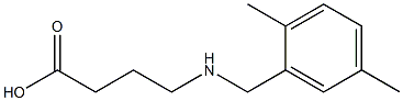 4-{[(2,5-dimethylphenyl)methyl]amino}butanoic acid Structure