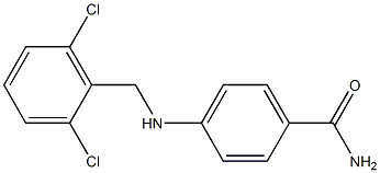 4-{[(2,6-dichlorophenyl)methyl]amino}benzamide