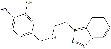 4-{[(2-{[1,2,4]triazolo[3,4-a]pyridin-3-yl}ethyl)amino]methyl}benzene-1,2-diol 结构式