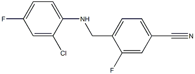 4-{[(2-chloro-4-fluorophenyl)amino]methyl}-3-fluorobenzonitrile