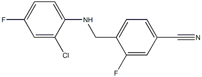  4-{[(2-chloro-4-fluorophenyl)amino]methyl}-3-fluorobenzonitrile