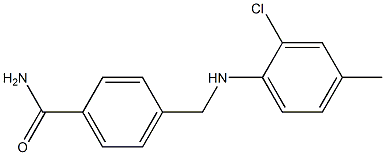 4-{[(2-chloro-4-methylphenyl)amino]methyl}benzamide 结构式