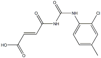 4-{[(2-chloro-4-methylphenyl)carbamoyl]amino}-4-oxobut-2-enoic acid Structure