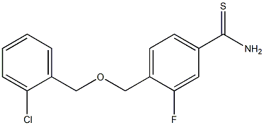 4-{[(2-chlorophenyl)methoxy]methyl}-3-fluorobenzene-1-carbothioamide