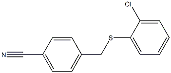 4-{[(2-chlorophenyl)sulfanyl]methyl}benzonitrile