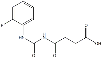  4-{[(2-fluorophenyl)carbamoyl]amino}-4-oxobutanoic acid