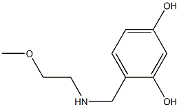 4-{[(2-methoxyethyl)amino]methyl}benzene-1,3-diol Structure