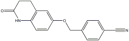 4-{[(2-oxo-1,2,3,4-tetrahydroquinolin-6-yl)oxy]methyl}benzonitrile Struktur