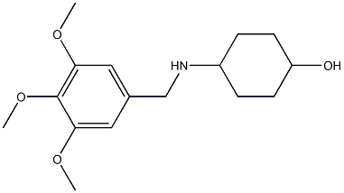 4-{[(3,4,5-trimethoxyphenyl)methyl]amino}cyclohexan-1-ol,,结构式