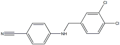 4-{[(3,4-dichlorophenyl)methyl]amino}benzonitrile Struktur