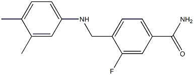 4-{[(3,4-dimethylphenyl)amino]methyl}-3-fluorobenzamide