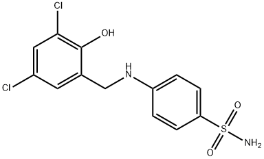 4-{[(3,5-dichloro-2-hydroxyphenyl)methyl]amino}benzene-1-sulfonamide Struktur