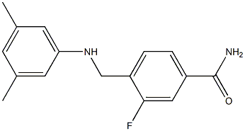 4-{[(3,5-dimethylphenyl)amino]methyl}-3-fluorobenzamide