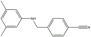 4-{[(3,5-dimethylphenyl)amino]methyl}benzonitrile Structure