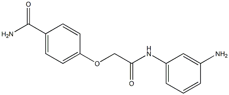  4-{[(3-aminophenyl)carbamoyl]methoxy}benzamide